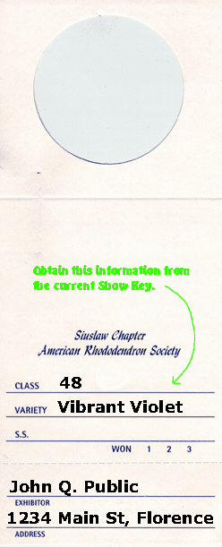 Entry Card Example